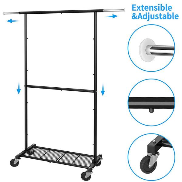 Liev 30.91 W Rolling Clothes Racks & Garment Racks