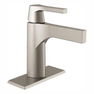 Zura Single Hole Single-Handle Bathroom Faucet in Stainless