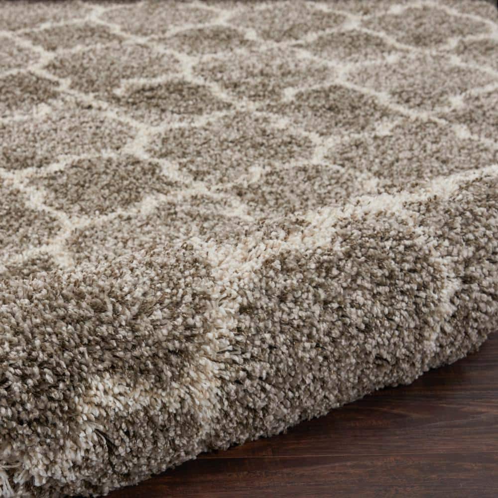Stone High Pile Shag Rectangular Area Rug