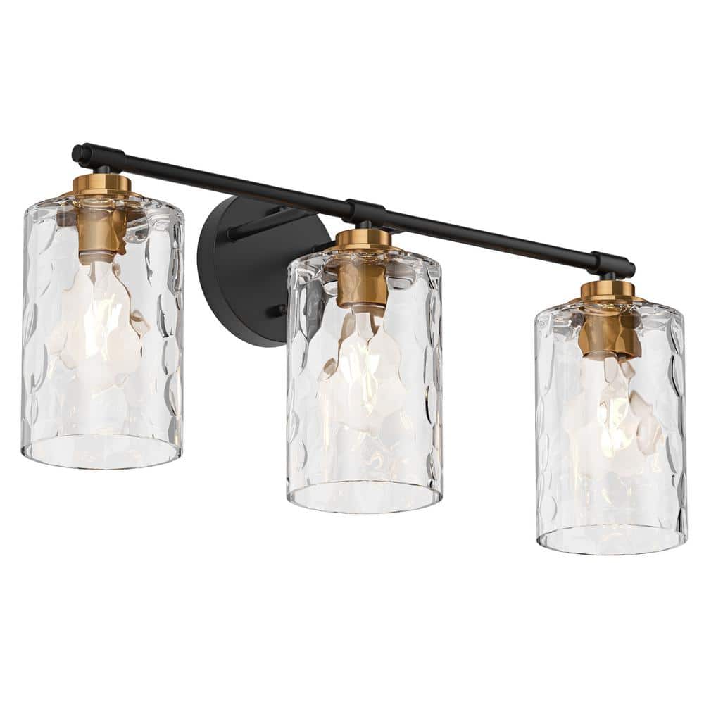 21.92 in. 3-Light Modern Bathroom Vanity Lights Over Mirror Industrial Wall
