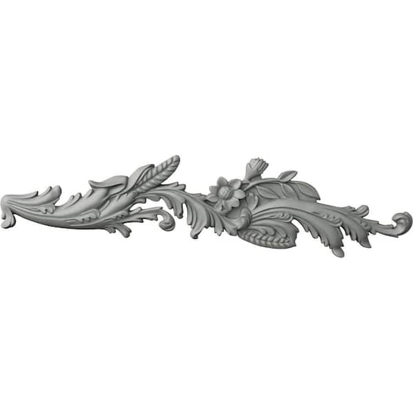 Ekena Millwork 26-3/4 in. x 6-5/8 in. x 1-1/8 in. Elsinor Swag Right Onaly