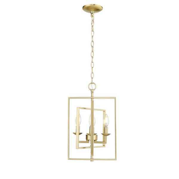 Nellis 4-Light 14 in. Modern Gold Pendant-Light