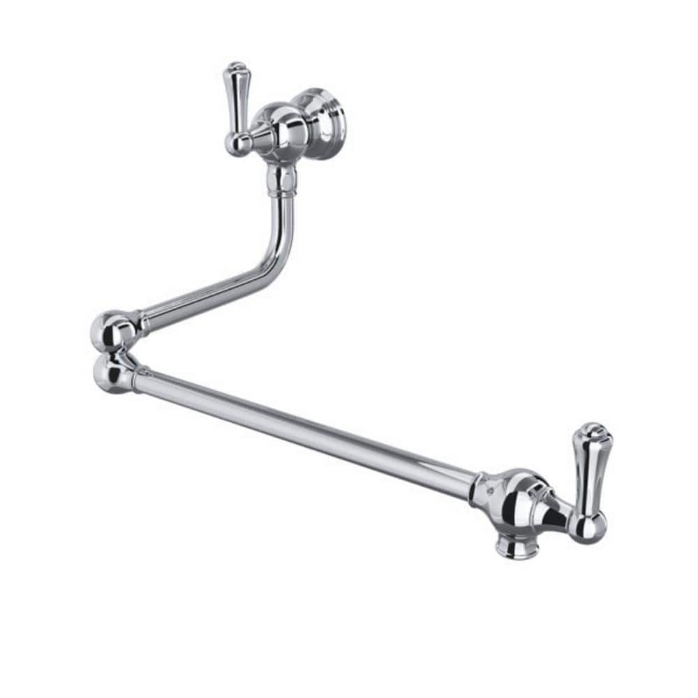 ROHL Edwardian Wall Mount Pot Filler in Polished Chrome