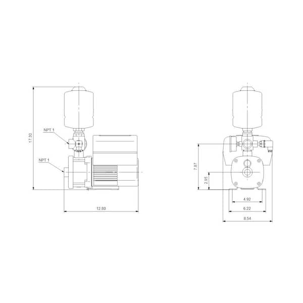 Grundfos CMBE 1-44 240-Volt Booster System Pump 98548109