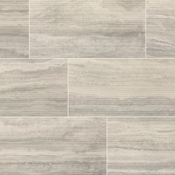 Daltile Calligo Nimbus 12 in. x 24 in. Glazed Ceramic Fluted Wall Tile ...