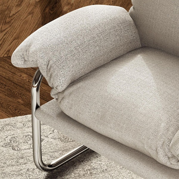 MODWAY Modway Ansel Boucle Accent Chair in Newsprint EEI-7180-NPT