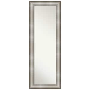 Imperial 18.88 in. x 52.88 in. Modern Rectangle Framed Silver On the Door Mirror