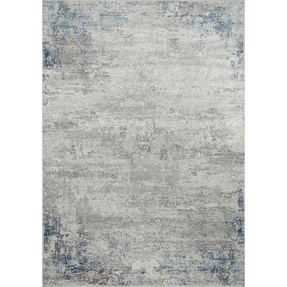 Pasargad Home Stella Light Grey Beige 10 Ft X 14 Ft Abstract Area Rug   Light Grey Beige Area Rugs Pvha 41 10x14 64 1000 