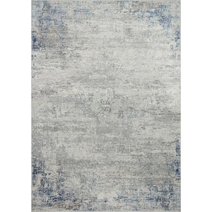 Stella Light Grey/Beige 12 ft. x 15 ft. Abstract Area Rug