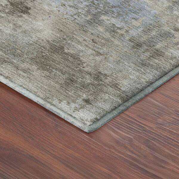 Mayfield Premium Machine Washable Abstract AMF2370 Tan 2 ft. x 3 ft. Accent Rug