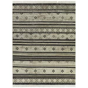 Nikolai Charcoal 5 ft. x 7 ft. Striped Area Rug