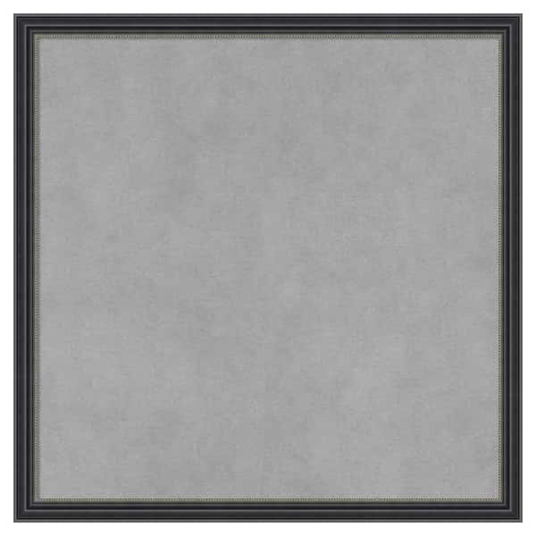 Amanti Art Stylish Black Narrow 17 in. x 17 in Framed Magnetic Board