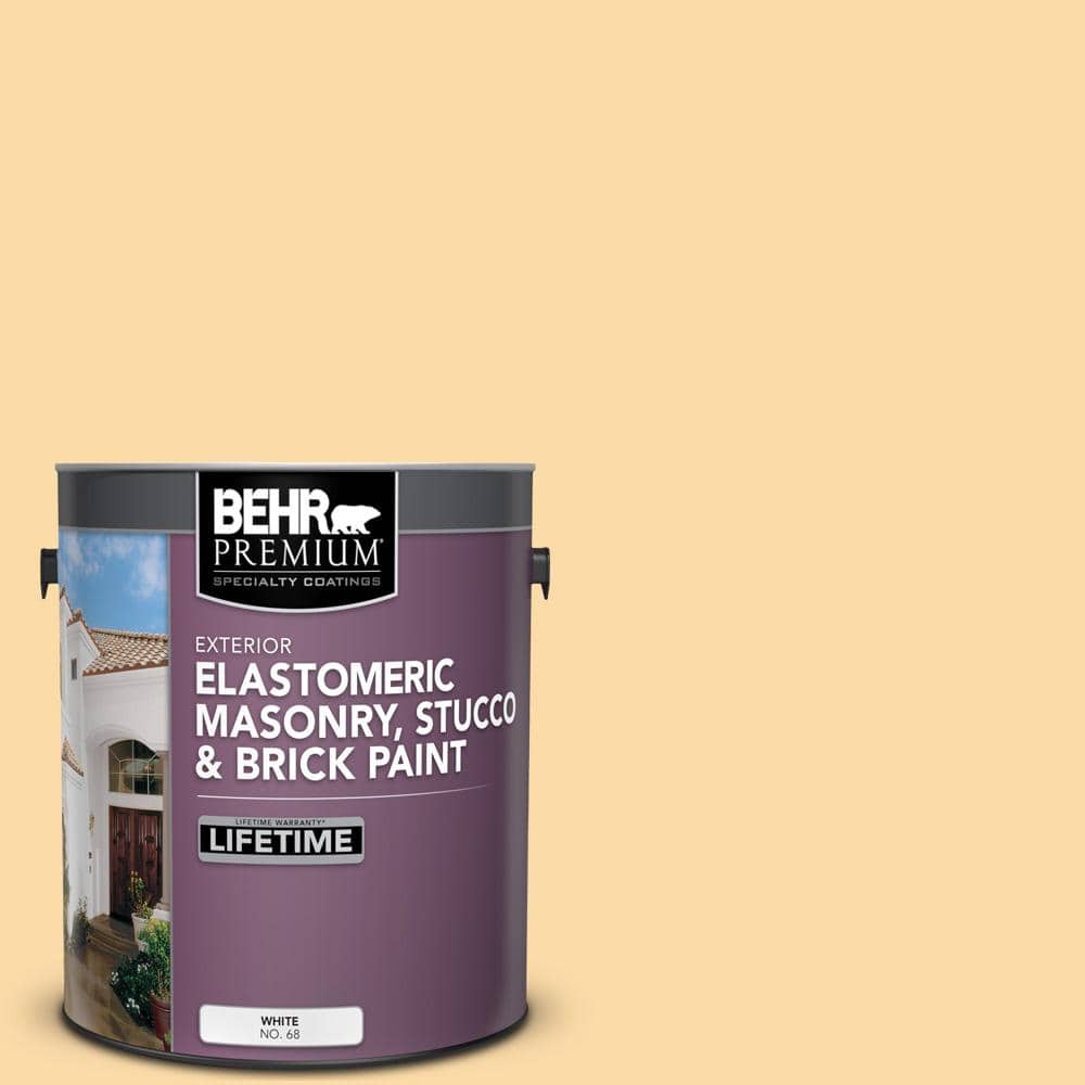 BEHR PREMIUM 1 gal. M2903 Corn Stalk Elastomeric Masonry, Stucco and