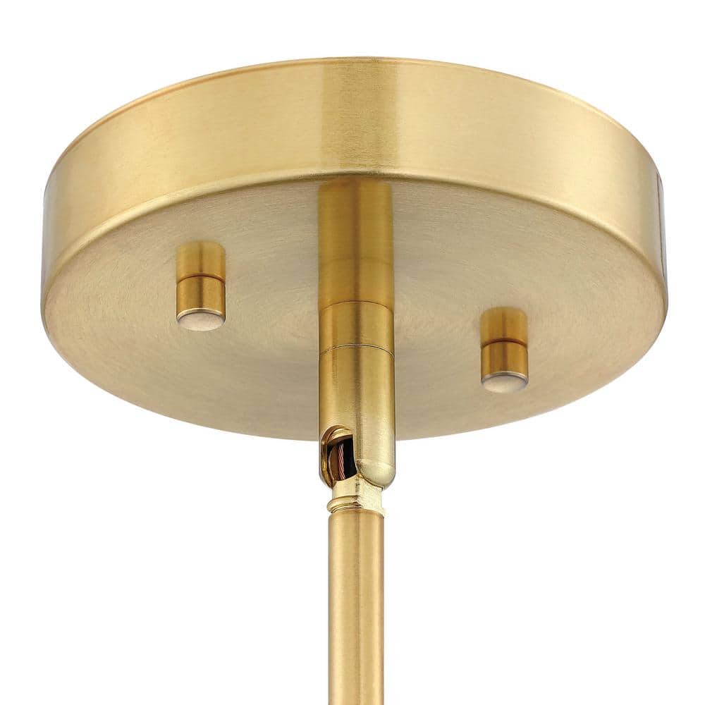 Gracelyn Satin Gold Mini Globe Pendant with Clear Glass Shade