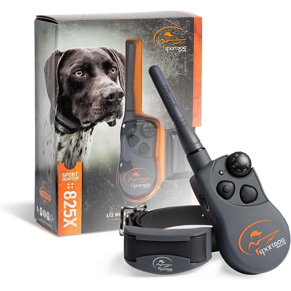 SportHunter 825X Static Collar-Remote Trainer with 1/2 Mile Range-Waterproof, Rechargeable-Static, Vibrate, and Tone