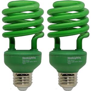 100-Watt Equivalent E26 Energy Saving, Wet-Rated CFL Light Bulb 0 K (2-Pack)