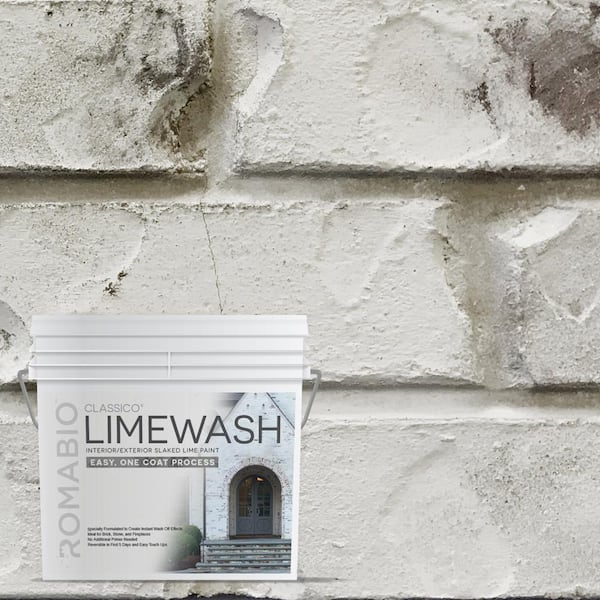 0.67 Gal. Cristallo White Limewash Interior/Exterior Paint