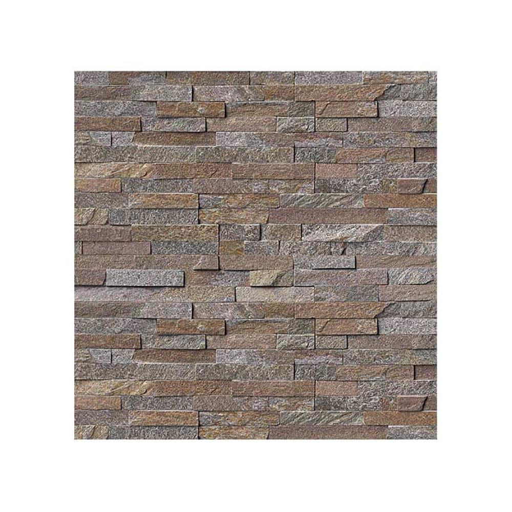6 in. x 6 in. Amber Falls Natural Stacked Stone Veneer Siding Sample Swatch price history on PriceWatchPro
