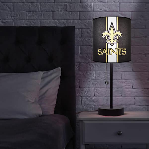 New Orleans Saints 40 Glass Lamp