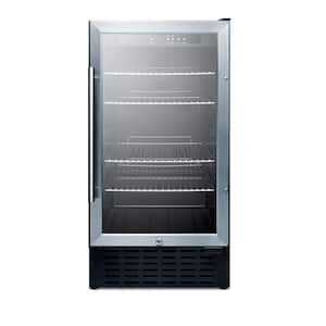 18 in. 2.7 cu. ft. Mini Refrigerator with Glass Door in Black