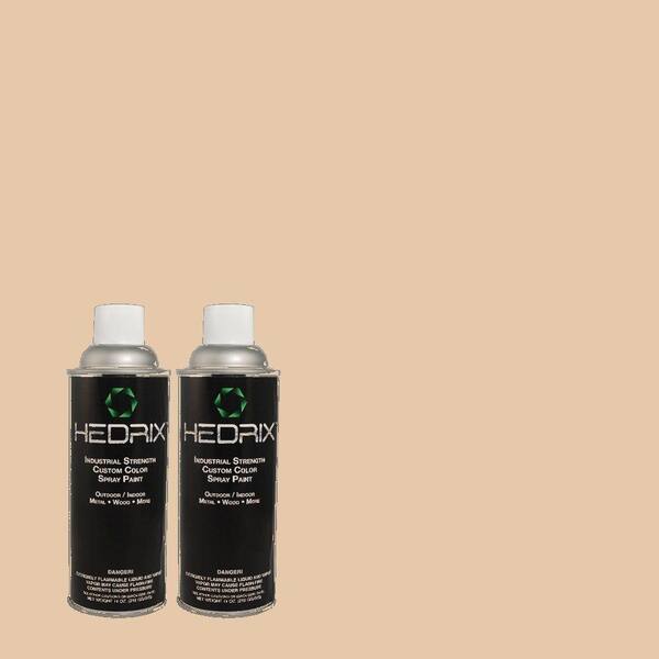 Hedrix 11 oz. Match of MQ1-31 Cockleshell Semi-Gloss Custom Spray Paint (8-Pack)