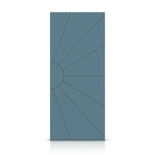 CALHOME 24 in. x 84 in. Hollow Core Dignity Blue Painted Composite MDF Interior Door Slab