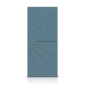 30 in. x 84 in. Hollow Core Dignity Blue Stained Composite MDF Interior Door Slab