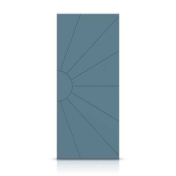 CALHOME 30 in. x 96 in. Hollow Core Dignity Blue Painted Composite MDF Interior Door Slab