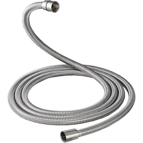 BWE 98.5 in. Stainless Steel Replacement Handheld Shower Hose in Brushed Nickel