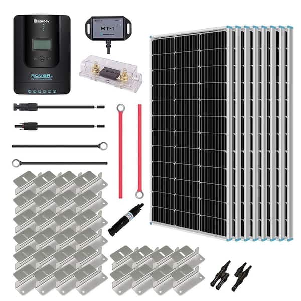 Renogy 800-Watt 24-Volt Monocrystalline Solar Power Panel Premium Kit Off-Grid 40 Amp MPPT Controller