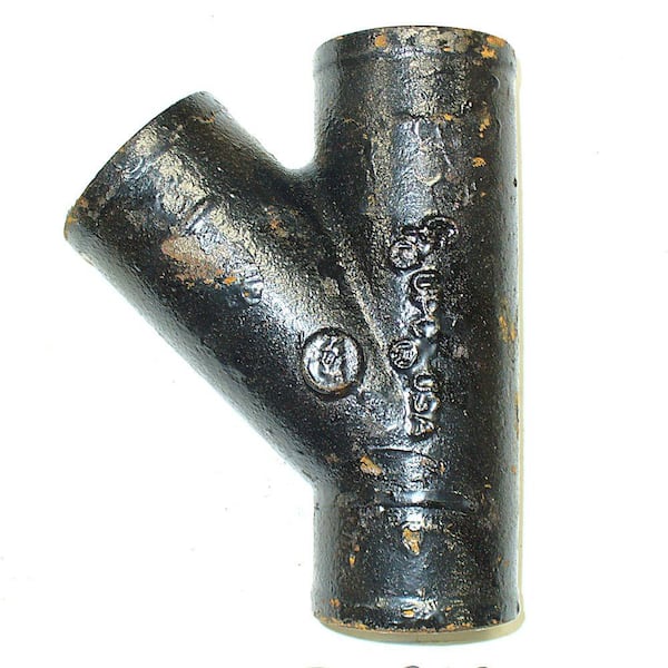 AB and I Foundry 2 in. Cast-Iron 45-Degree No-Hub Wye
