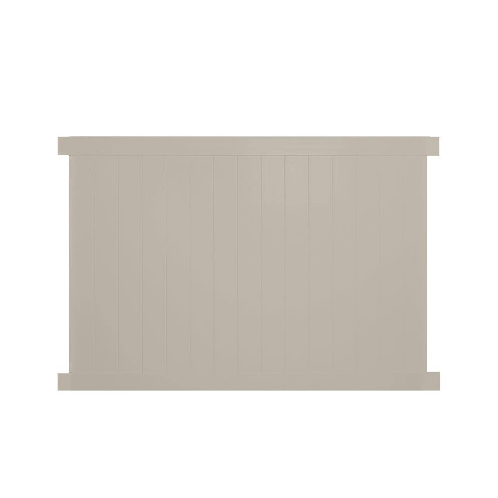 Savannah 5 ft. H x 8 ft. W Khaki Vinyl Privacy Fence Panel Kit price history on PriceWatchPro