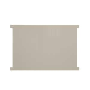 Savannah 5 ft. H x 8 ft. W Khaki Vinyl Privacy Fence Panel Kit