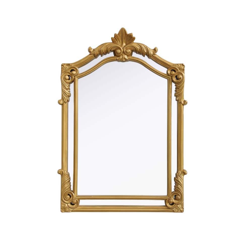 Timeless Home Gold Leaf 25.5 in. W x 36 in. H Traditional Mirror