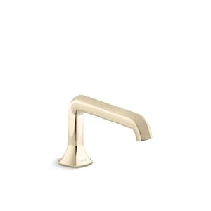 Occasion Deck-Mount Bath Spout With Straight Design in Vibrant French Gold