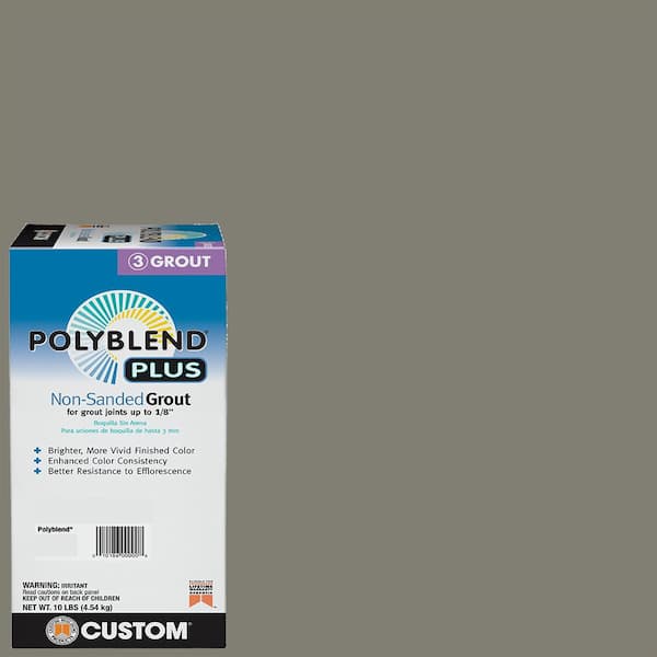 Custom Building Products Polyblend Plus #09 Natural Gray 10 lb. Non-Sanded Grout