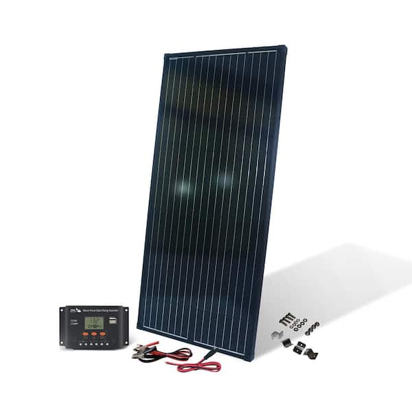 NATURE POWER 200-Watt Monocrystalline Solar Panel with 12-Volt Charge Controller