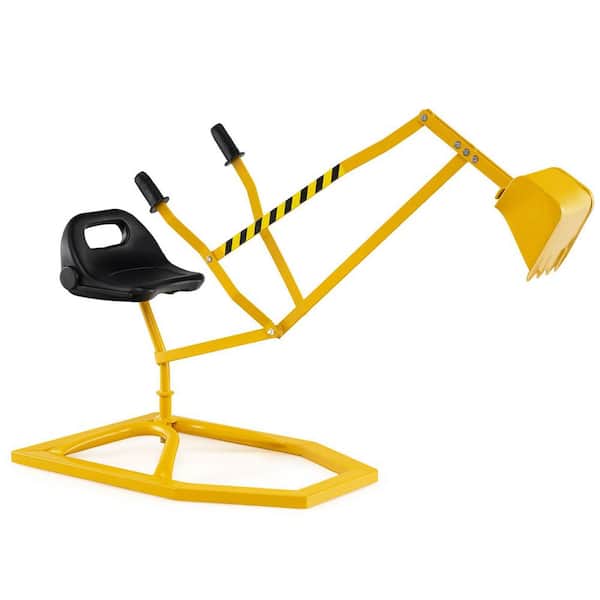 Sand Digger for Kids w/2-Handed Controls Flexible Shovel 360° Rotatable Function