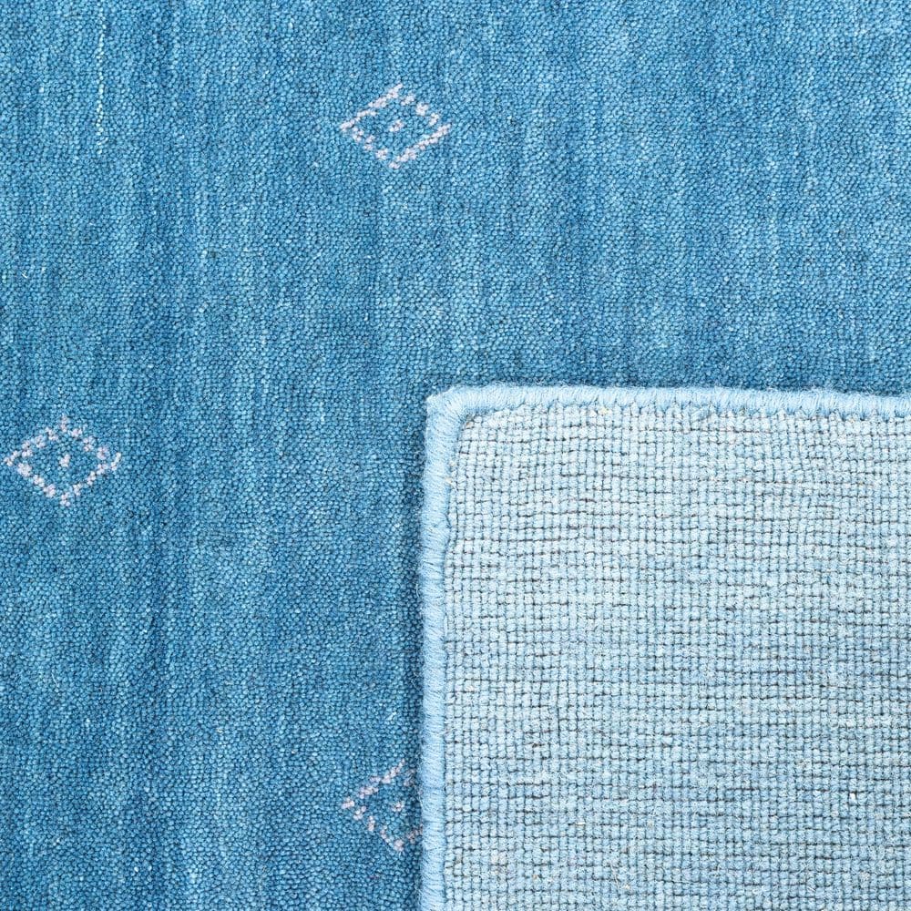 Sapphire Geometric Hand-Loomed Wool Area Rug 8' x 10'