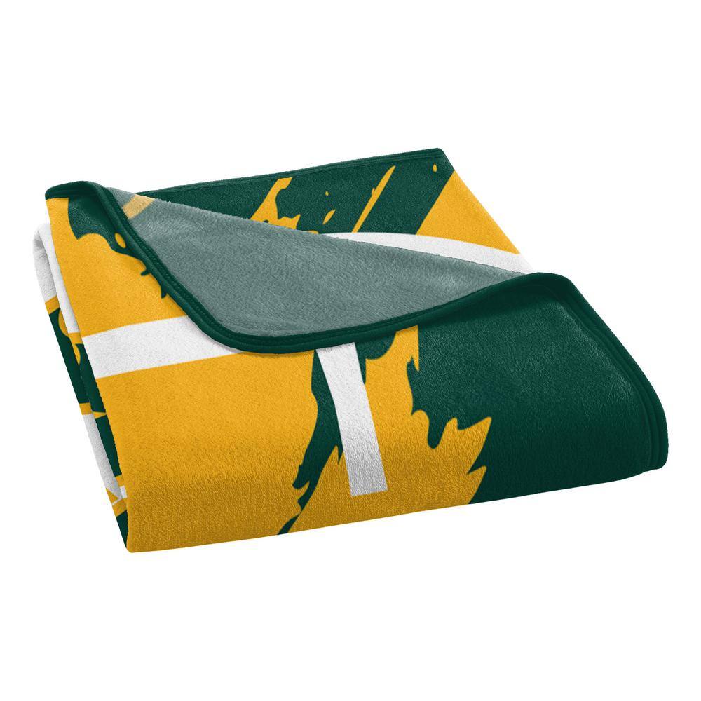 Athletics Team Logo Micro Raschel Throw Blanket