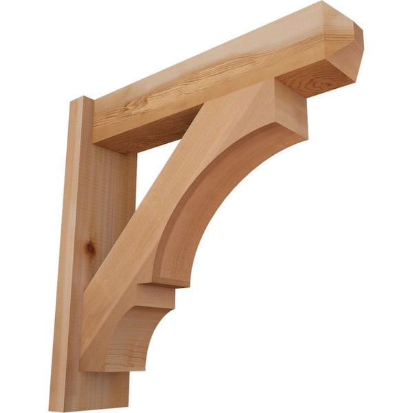 Ekena Millwork 6 in. x 22 in. x 22 in. Western Red Cedar Balboa Craftsman Smooth Outlooker