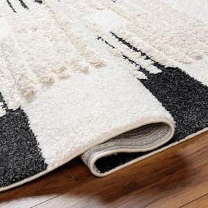 Lacey Black 8 ft. x 10 ft. Geometric Indoor Area Rug