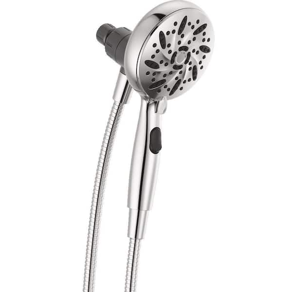 SureDock Magnetic 6-Spray Patterns 1.75 GPM 4.94 in. Wall Mount Handheld Shower Head in Chrome