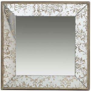 Dorthea 24 in. x 24 in. Glam Square Framed Decorative Mirror