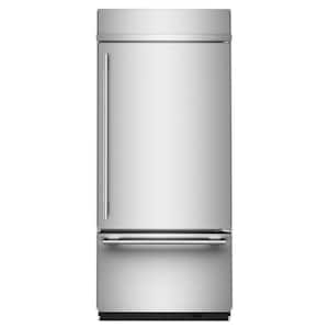 Cafe 36 in. 20.1 cu. ft. Built-In Bottom Freezer Refrigerator in