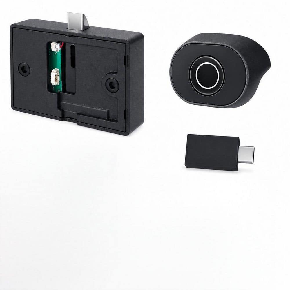 Alloy Steel Bluetooth Fingerprint Cabinet Lock Smart Biometric Keyless Furniture Privacy