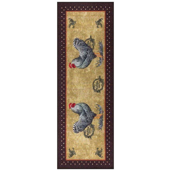 Ottomanson Sara's Kitchen Paisley Beige Area Rug; Runner 1'8'' x 4'11