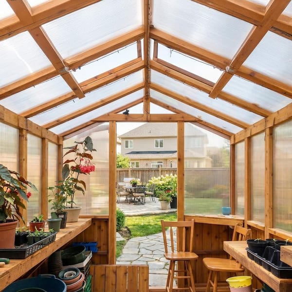 Outdoor Living Today 8 ft. x 8 ft. Greenhouse Kit GH88 - The Home