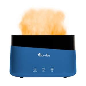 LivePure AquaFlame Ultrasonic Humidifier-Denim Blue