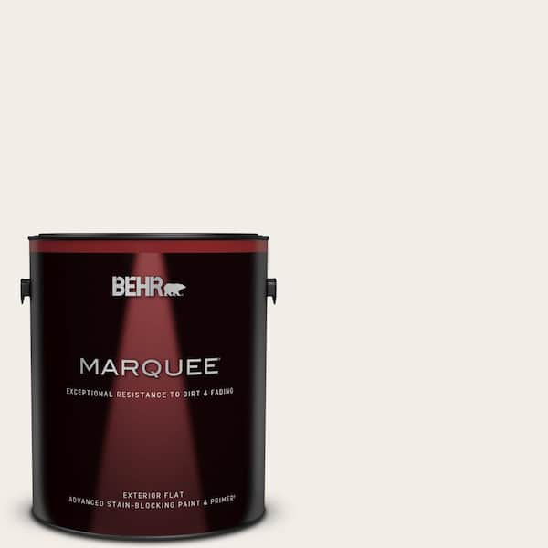 BEHR MARQUEE 1 gal. #RD-W10 New House White Flat Exterior Paint & Primer